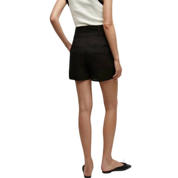 NEW VERONICA BEARD hobbes short in black - Picture 3 of 5